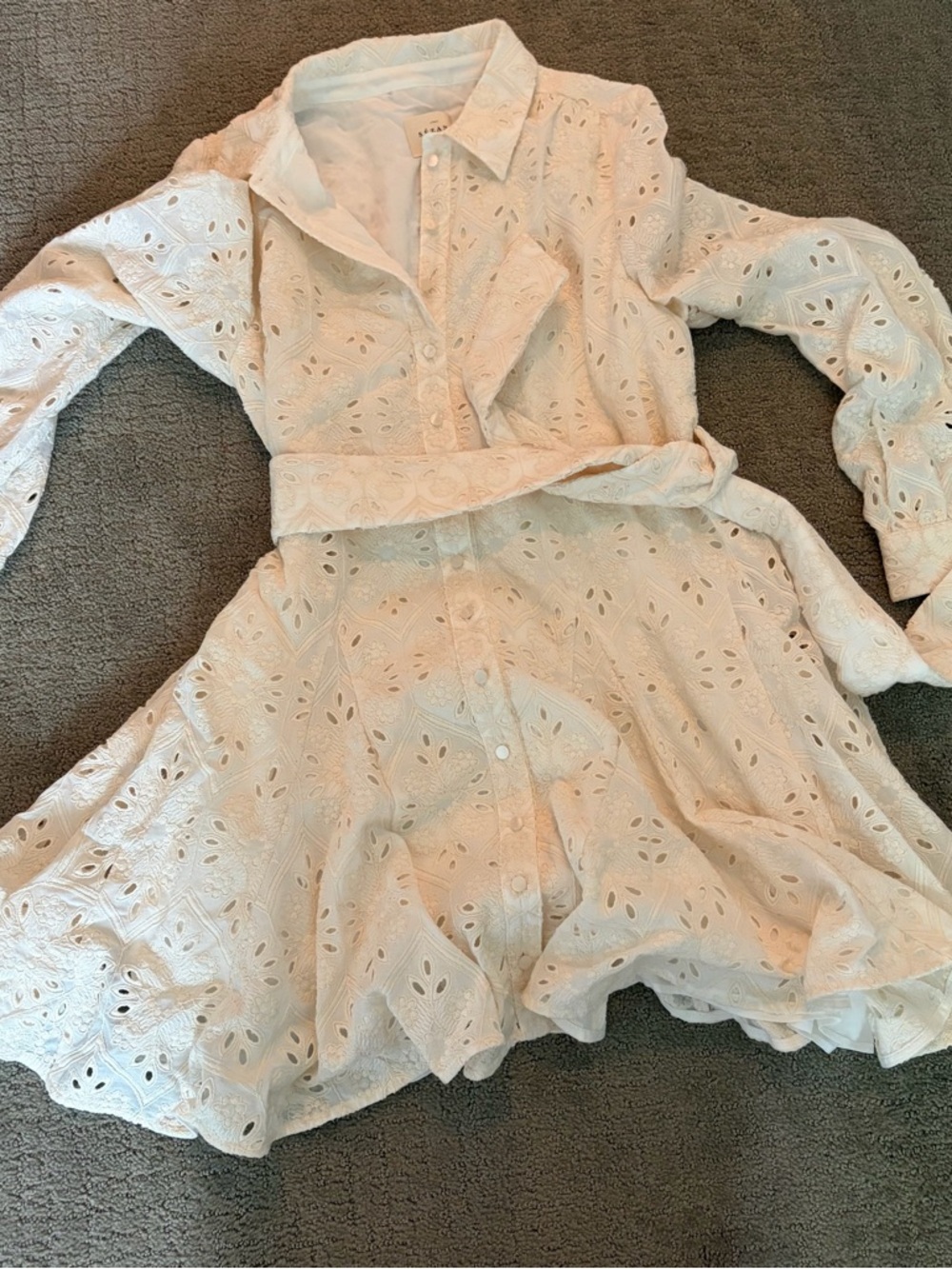 Sezane Sol Dress Écru. - Size 40 - Picture 3 of 6
